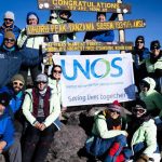Team from Living Donor Adventures at summit of Mt. Kilimanjaro
